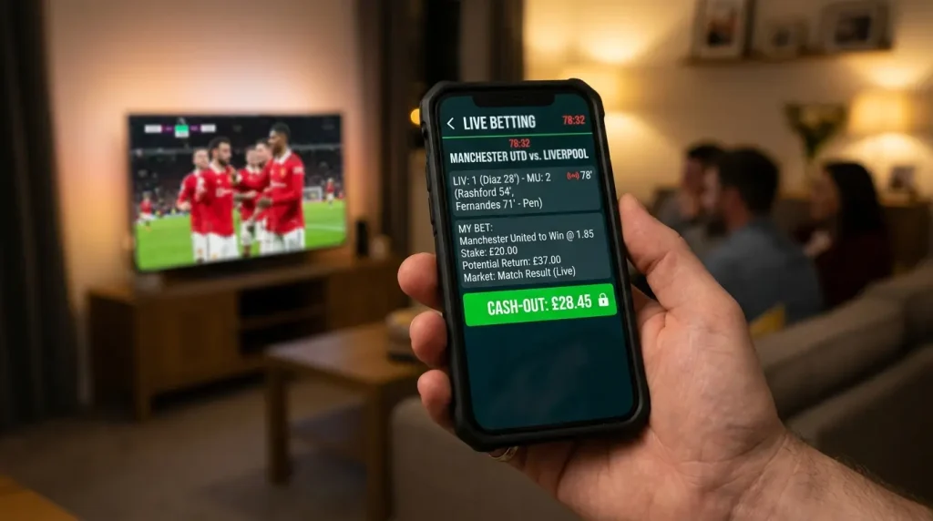 Cash-Out-Berechnung bei Sportwetten mit Szenarien und Buchmacher-Marge