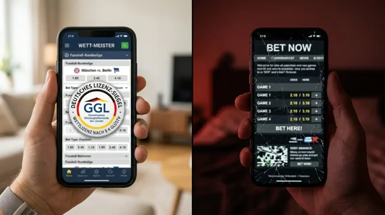 Vergleich lizenzierter und illegaler Sportwetten-Anbieter in Deutschland mit Marktdaten