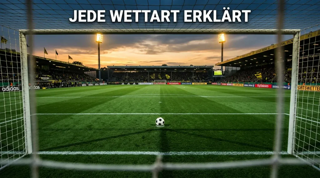 Übersicht aller Wettarten im Fußball mit Quotenbeispielen und Erklärungen